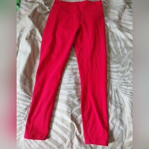 Fabletics Define Powerhold High-Waisted Leggings in Heated Red, Size Small